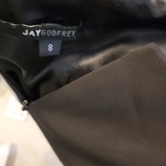 Jay Godfrey Floor-Length Backless Black Dress - Size 8 - Picture 7 of 7